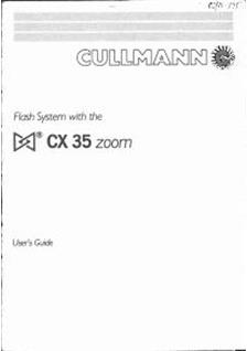 Cullmann CX 35 manual. Camera Instructions.